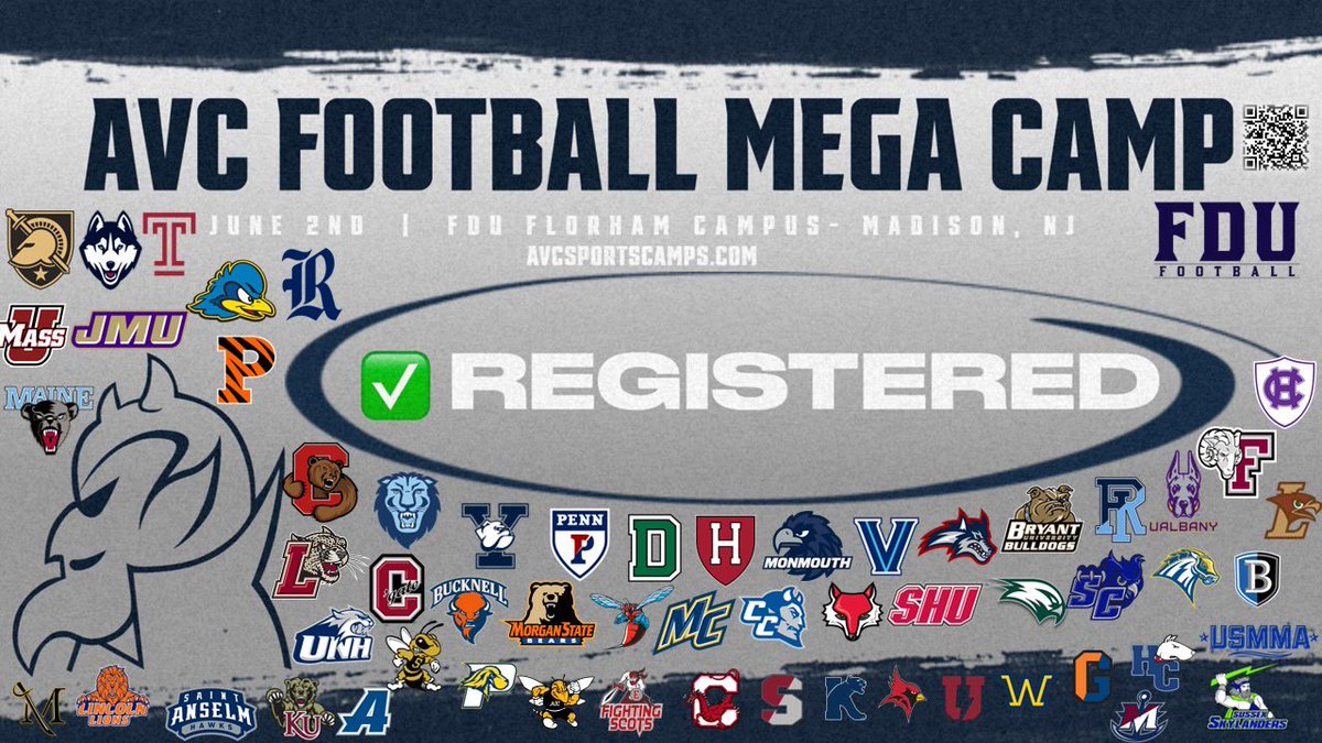 Brandon Zambrio (@zambriobrandon) on Twitter photo I will be attending the AVC Football Camp at Fairleigh Dickinson University on June 2nd. Looking forward to competing on Sunday. #AVCFootballCamp <a href="/CoachAVC_FDU/">Anthony Van Curen</a> <a href="/FDUfootball/">FDU Football</a> I will be attending the AVC Football Camp at Fairleigh Dickinson University on June 2nd. Looking forward to competing on Sunday. #AVCFootballCamp <a href="/CoachAVC_FDU/">Anthony Van Curen</a> <a href="/FDUfootball/">FDU Football</a>