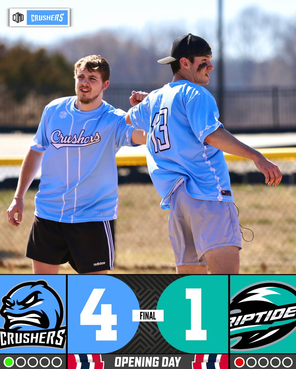 CRUSHERS TAKE OPENING DAY AGAINST THE DEFENDING CHAMPIONS 🥶