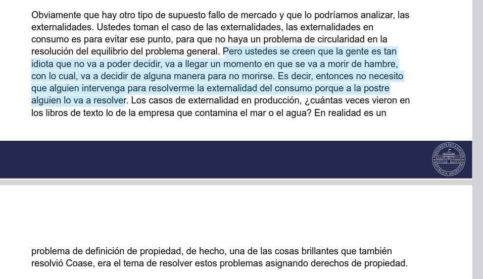 El presidente dice que no dijo lo que dijo. Desde Presidencia mandan el desgrabado de su 'Clase abierta'. Dijo lo que dijo. #RepartanLaComida