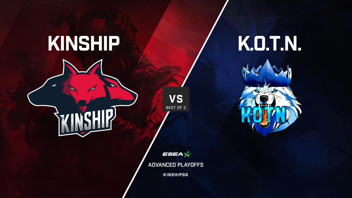 We kick off our playoff run tonight!

⚔️ Kinship vs Kings of the North
⌚️ 6:30pm PST / 9:30pm EST
📺 twitch.tv/kinshipgg 

LET'S GO #KINFAM 🐺