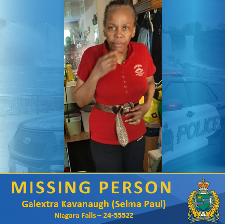 Missing Senior in Niagara Falls, Ontario - Galextra Kavanaugh also goes by Selma Paul, 68 - #NiagaraFalls #Ontario #missingperson #missingpeoplecanada

 missingpeople.ca/missing-senior…