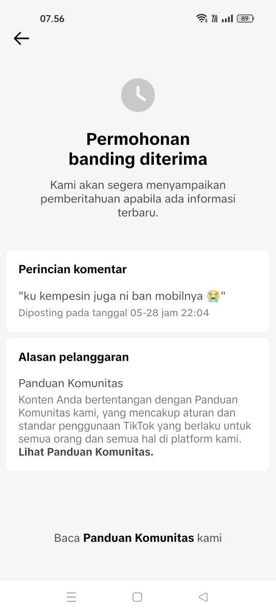 Masa comment kayak gini doang di hapus sama tt