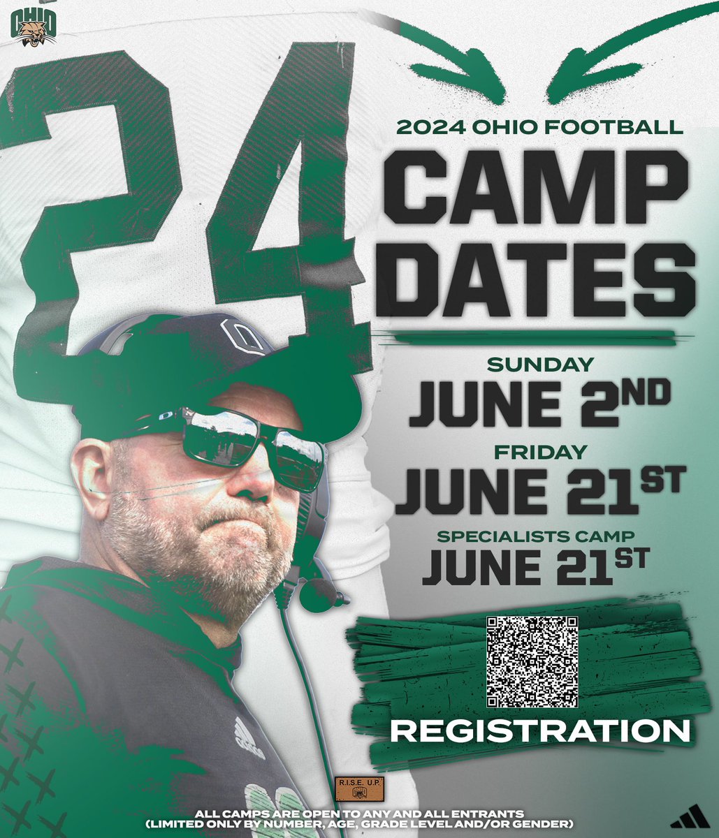 LAST CHANCE ‼️‼️

Registration for OUr first prospect camp on Sunday June 2nd ENDS TOMORROW NIGHT!! Do not miss the opportunity to compete in front of and learn from the best staff in the nation! 😼😼Register with the link below 👇 👇👇👇

tinyurl.com/yc47wtev