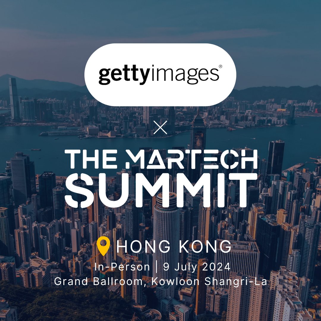 Welcome #GettyImages to join us as a sponsor at The MarTech Summit Hong Kong on 9 July at Kowloon Shangri-La 🎉

🔗 Find out more & Register at: ow.ly/KzBJ50RYOnc

#TheMarTechSummit #HongKongSummit