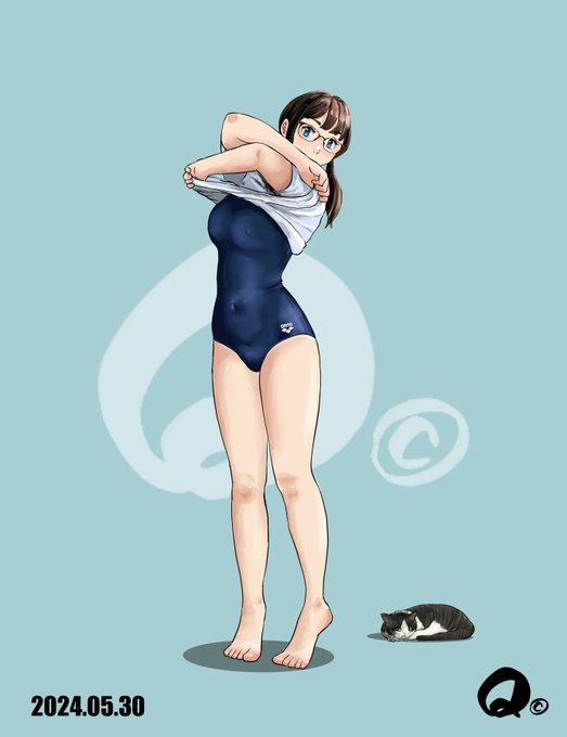 5/30㊍のモカちゃん
スク水シーズン始まるよ😋 