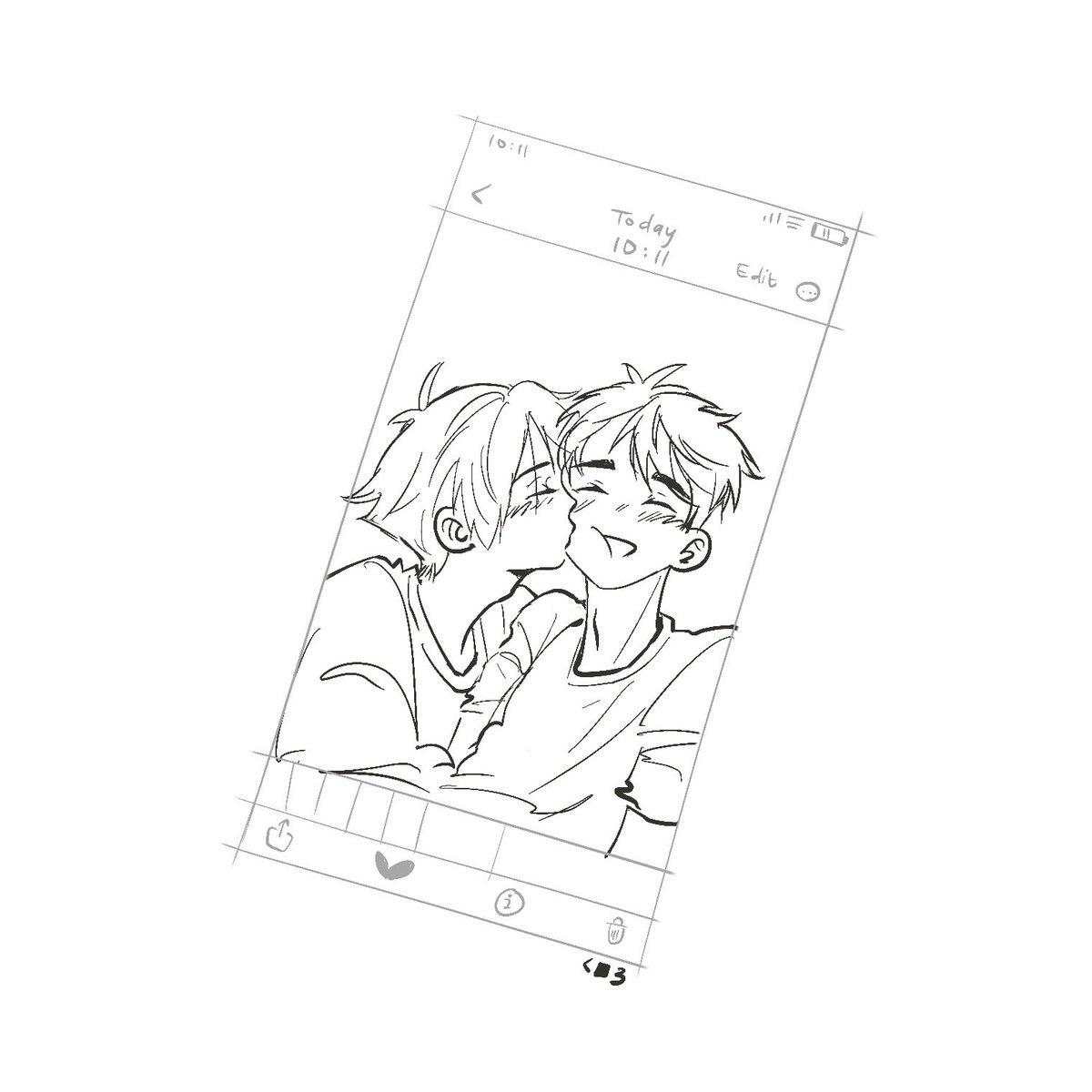 Quick snos doodle I miss them