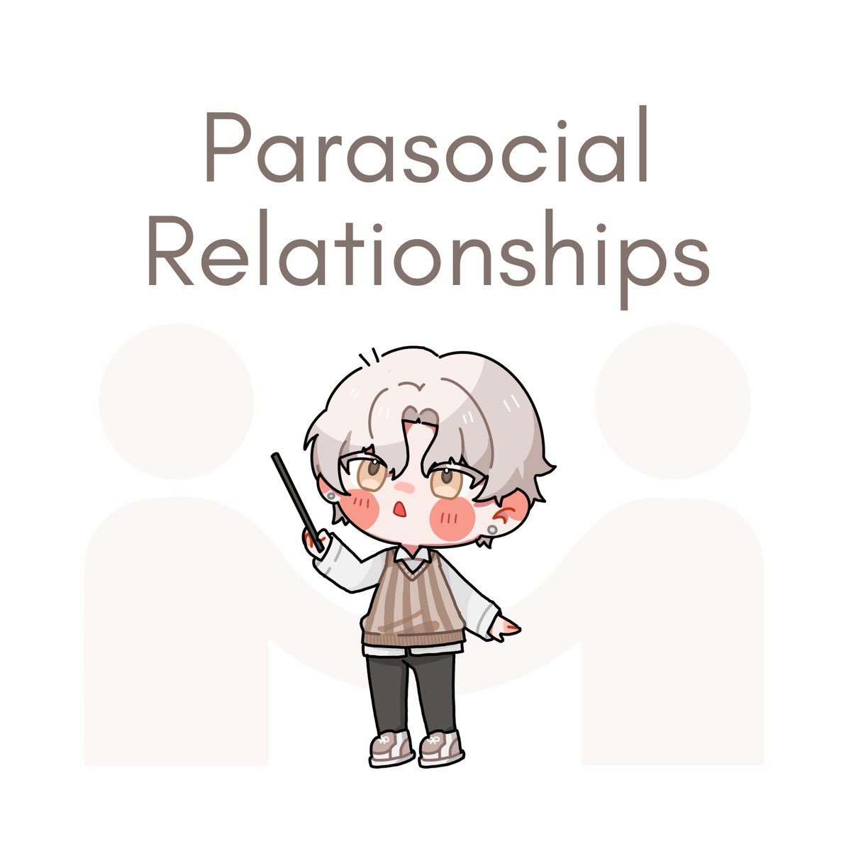 เธรดนี้ผมจะมาพูดถึง Parasocial Relationships ที่เป็นจะพฤติกรรมที่เกิดขึ้นในปัจจุบันกันครับ 🤍

'Parasocial Relationships' หรือ 'ความสัมพันธ์แบบพาราโซเชียล' มักเป็นสิ่งที่เกิดขึ้นอย่างแพร่หลายในสื่อบันเทิง เช่น ดารา, นักร้อง, Youtuber, Anime หรือแม้กระทั่งวงการ Vtuber ก็ตามครับ