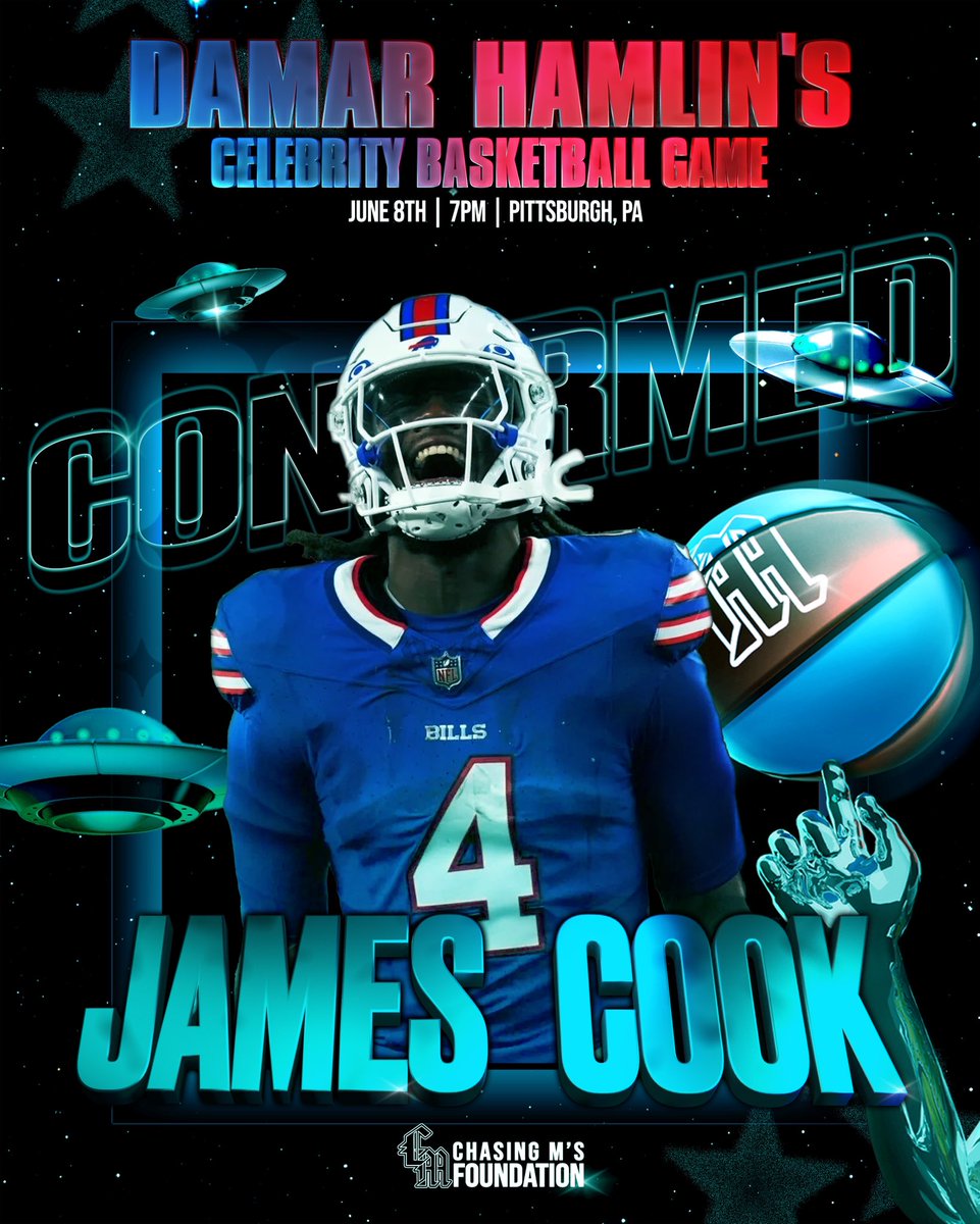 2nd round pick of the 2022 NFL Draft, James Cook is confirmed for the Chasing Ms Celebrity Bball game! ✅🏀⭐️ Tickets 🎟️: eventbrite.com/e/chasing-ms-c…