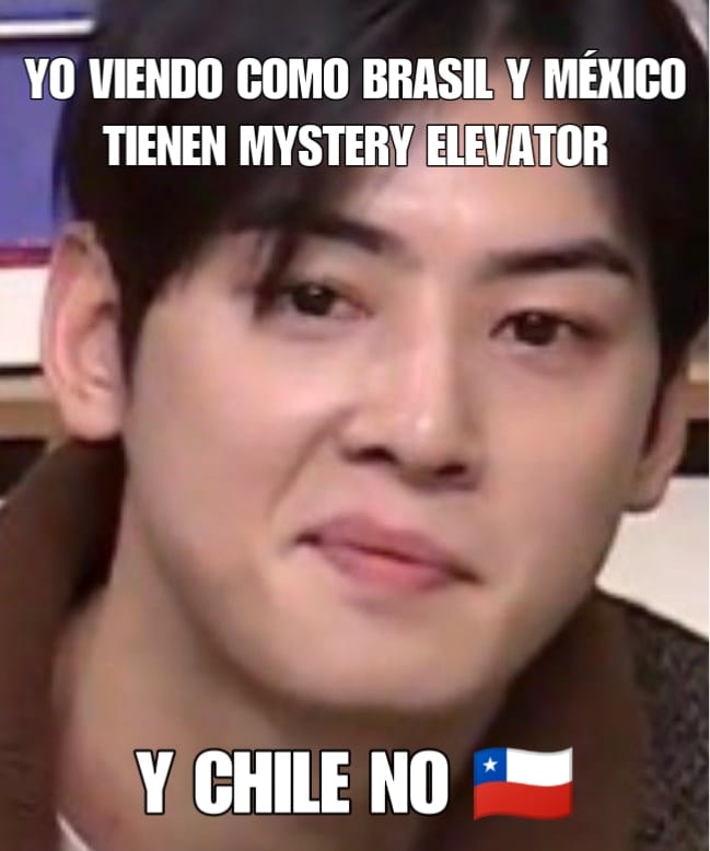 🙏🏼🙏🏼💜💜🇨🇱🇨🇱
WE WANT  #MysteryElevator_En_Chile 🇨🇱
 #CHAEUNWOOENCHILE @dgmedioschile @lotusmusica @bizarrolivecl @IamDonDani @studiopav_latam @TransistorGigs @multimusica @CHAEUNWOO_offcl @fantagiomusic_ @movistararena @AstroChile_fanb @jp_offclastro