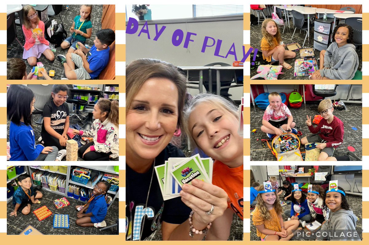 “Play is the work of the child.” Maria Montessori 
So thankful to work at a school that believes in the power of play for all ages! Day of Play 2024 @BlackBearkats  #bearkatbest