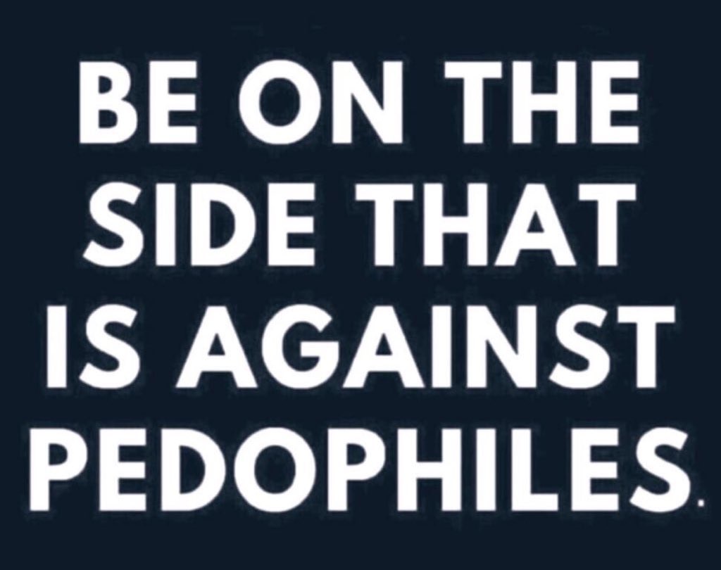 Be on the side that is against pedophiles #SaveTheChildrenWorldWide Retweet if you agree with that statement