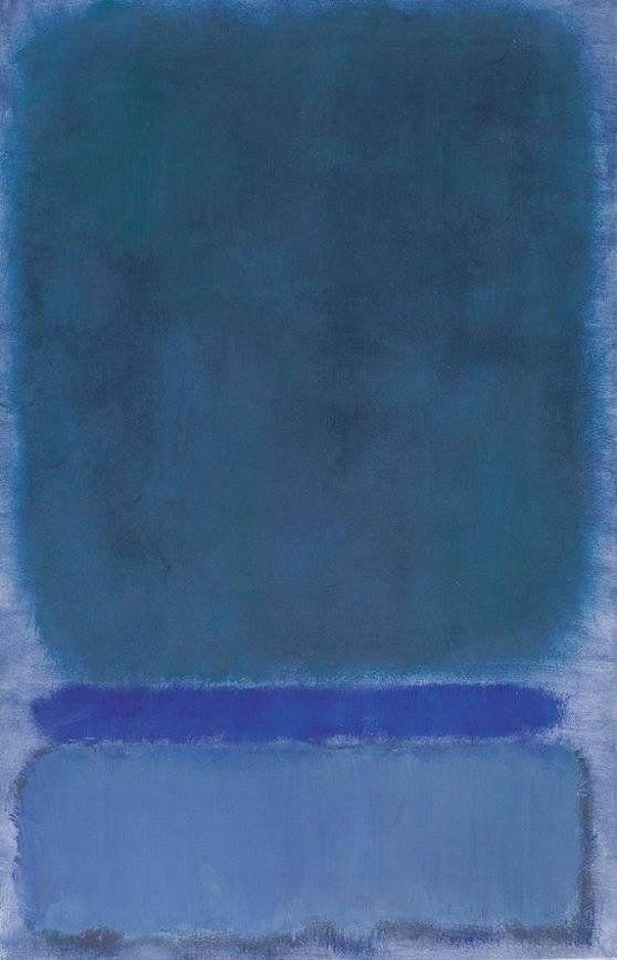 Mark Rothko, Untitled (Green on blue), 1968.
