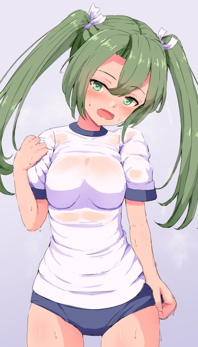 運動中体操服の瑞鶴
#艦これ 