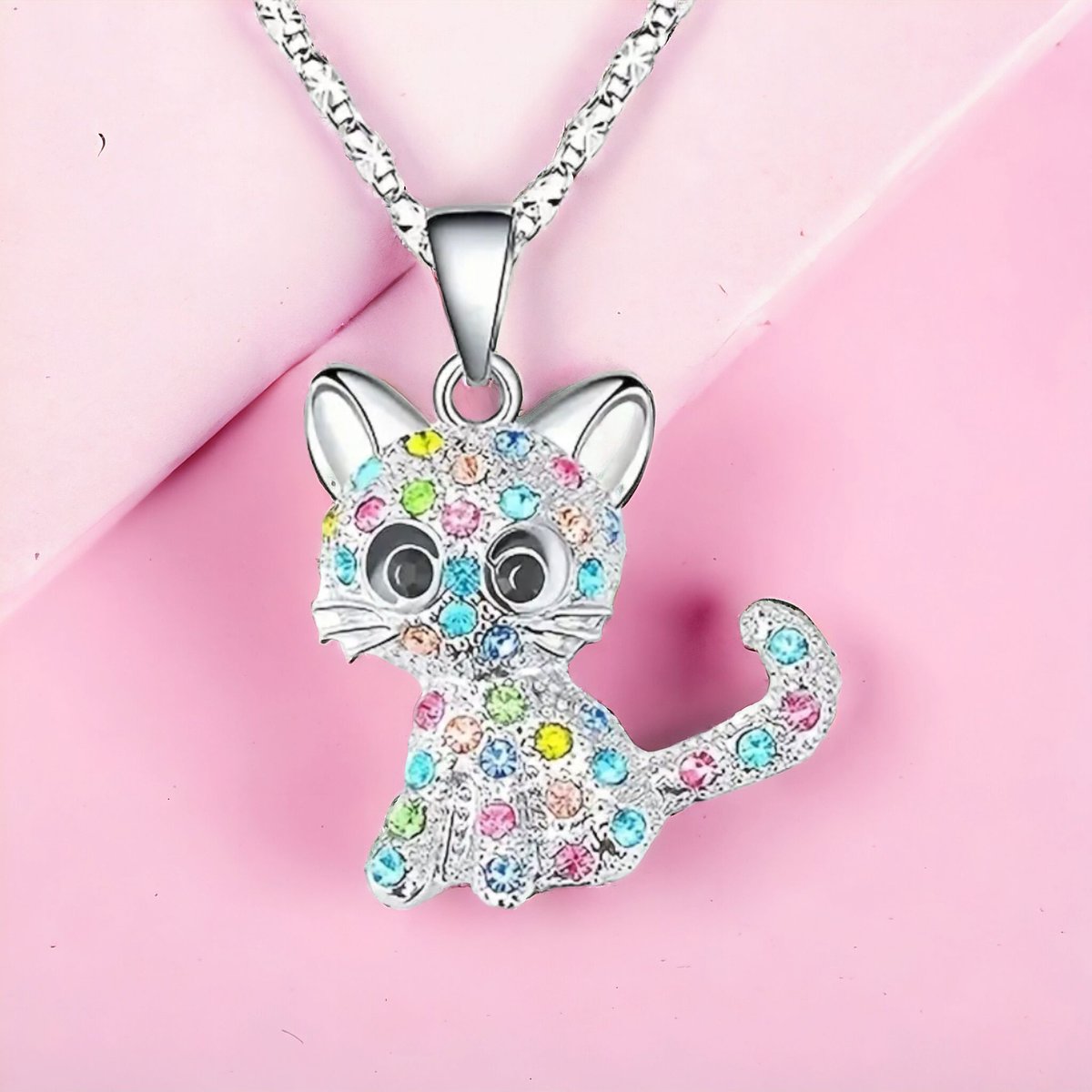 #Cute #Kitty #Cat #Rhinestone #Encrusted #Necklace

buff.ly/4aV9LXX

#BritHour #ShopNow #shopping #jewelry #ATLondonUk #UKhashtags #Sale #londonislovinit #UKSmallBiz #UKGiftHour #giftideas #shopping #ebay #firsttmaster  #ATSocialMedia #spdc