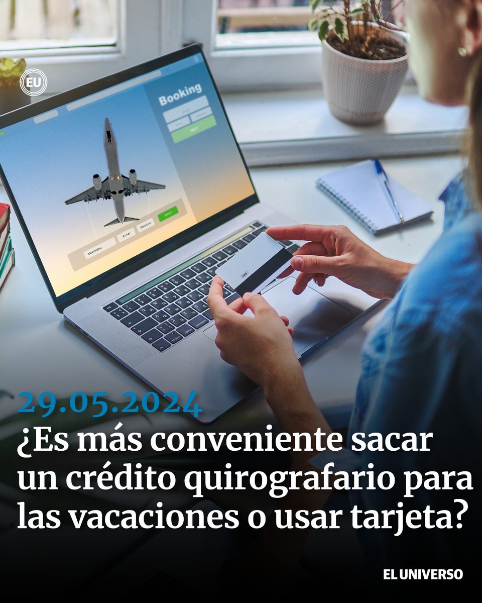 #Ecuador | ¿Cómo pagar las #vacaciones: crédito quirografario o tarjeta de #crédito? Aquí puedes conocer las tasas de interés que te cobrarán. ow.ly/NCOi50S1fHw