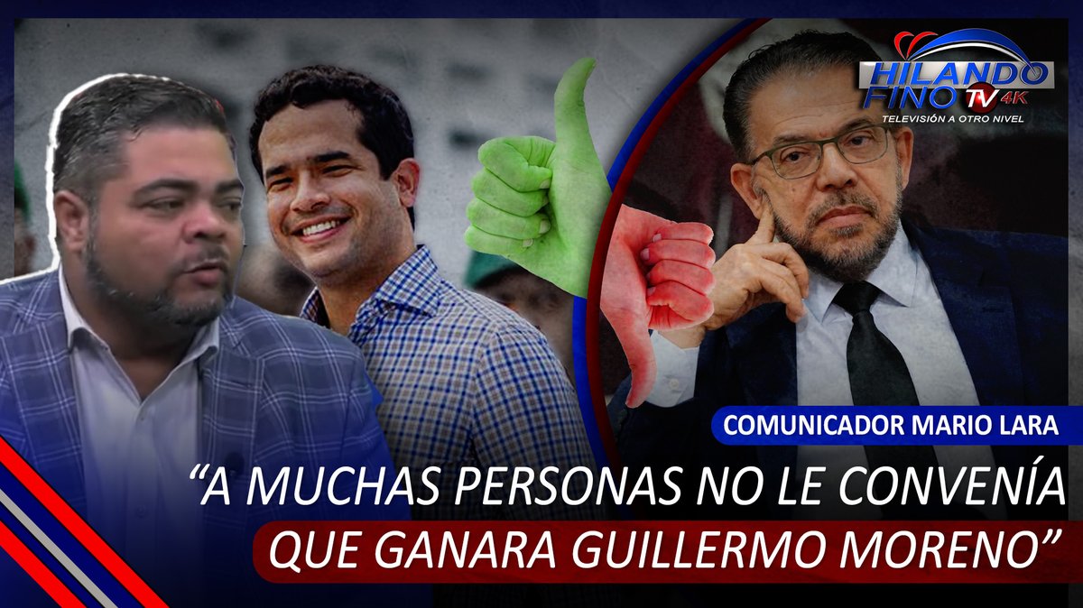 #HilandoFinoRedes | Comunicador Mario Lara: 'A muchas personas no les convenía que ganara Guillermo Moreno'
.
VIDEO EN YOUTUBE👇:
youtu.be/35_Uu0afv-I
.
#HilandoFinoTV #guillermomoreno #omarfernandez #fp #alianzapais #prm