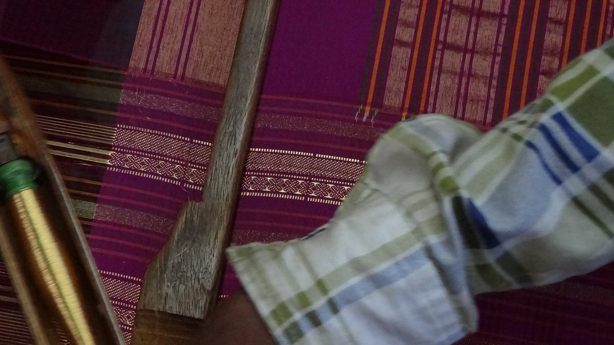 Captures of a pattern

A Pochampally handloom weaver working on a saree border