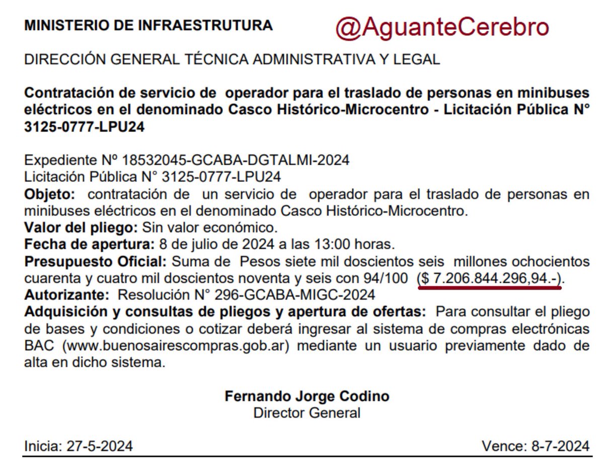 PregoneroL's tweet photo. El bondi electrico (1 solo) de Jorge Macri va a costar $ 7.200 millones.  No es joda. https://t.co/jb1FfHan6l