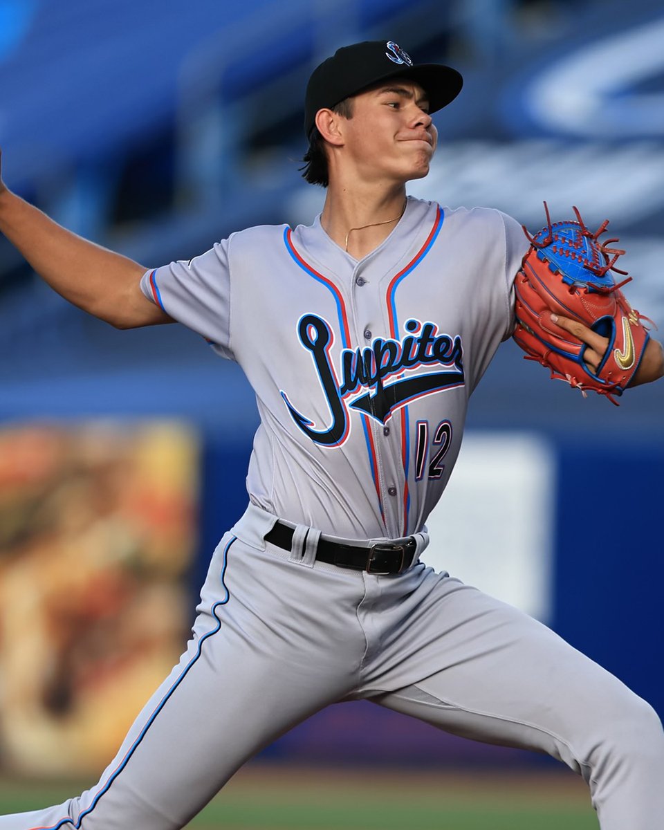 MLBPipeline's tweet image. Two of the #Marlins' best young pitching prospects are moving up.

Noble Meyer (MIA No. 1) and Thomas White (MIA No. 3) have been promoted to High-A Beloit: atmlb.com/4e2un3a