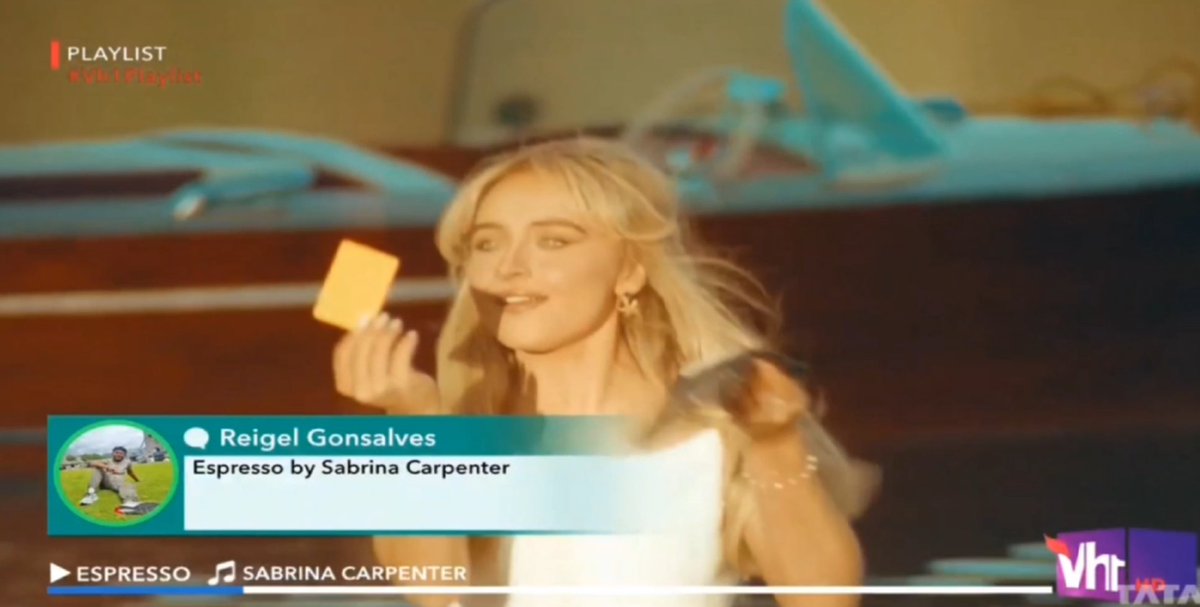 SeleQueens's tweet photo. Thank you @Vh1India for playing my favourite song Espresso by @SabrinaAnnLynn on #Vh1Playlist ❤️❤️ https://t.co/N16lP1rov6