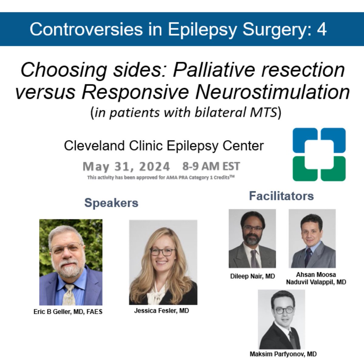Join us for the final session of our 6-week Neuromodulation series featuring a debate topic. Don't miss it! Link: cmrccf.webex.com/cmrccf/j.php?M… Webinar number: 2437 550 9176   ‼️Webinar password: epilepsy