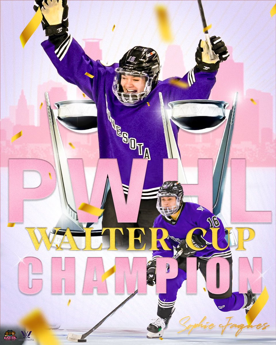 She’s done it!

@_sophiejaques IS UNREAL AND A PWHL WALTER CUP CHAMPION‼️‼️