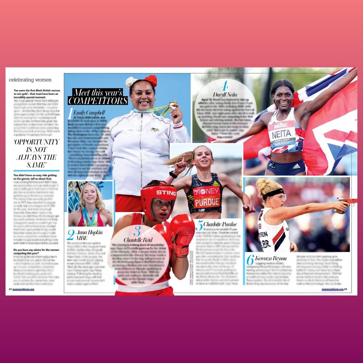 With the #ParisOlympics fast approaching, don’t miss the July issue of @womanandhome, out today.

Inside, our remarkable @tessasanderson reflects on her iconic victory and shares which @TeamGB female athletes she’ll be watching during the Games! 🇬🇧🥇 #GirlPower