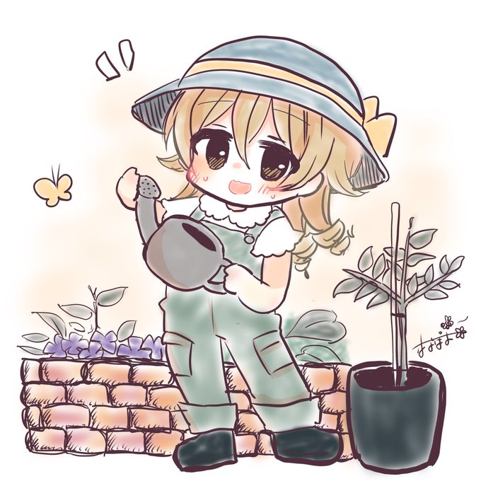 「何かを持っている 植物」のTwitter画像/イラスト(新着)