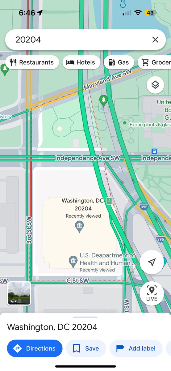 ddol's tweet photo. @stefhatcher were you trying to find the department of health and human services in DC? because that’s their (two block) zip code https://t.co/R8Ts1qiut5