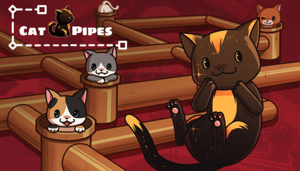 Puzzling to save some cats in Cat Pipes from Tribus Games @tribus_games and Afil Games @AfilGames Twitch.tv/LadyMagritte