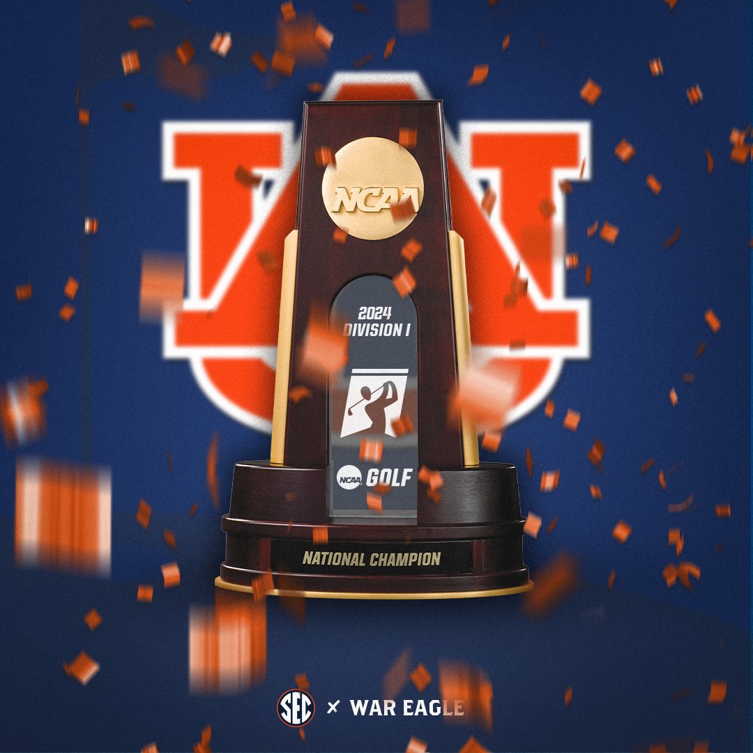 Southeastern Conference (@sec) on Twitter photo FOR THE FIRST TIME IN PROGRAM HISTORY...
<a href="/AuburnMGolf/">Auburn Men's Golf</a> ARE NATIONAL CHAMPIONS 🚨
#SECGolf x #ItJustMeansMore FOR THE FIRST TIME IN PROGRAM HISTORY...
<a href="/AuburnMGolf/">Auburn Men's Golf</a> ARE NATIONAL CHAMPIONS 🚨
#SECGolf x #ItJustMeansMore