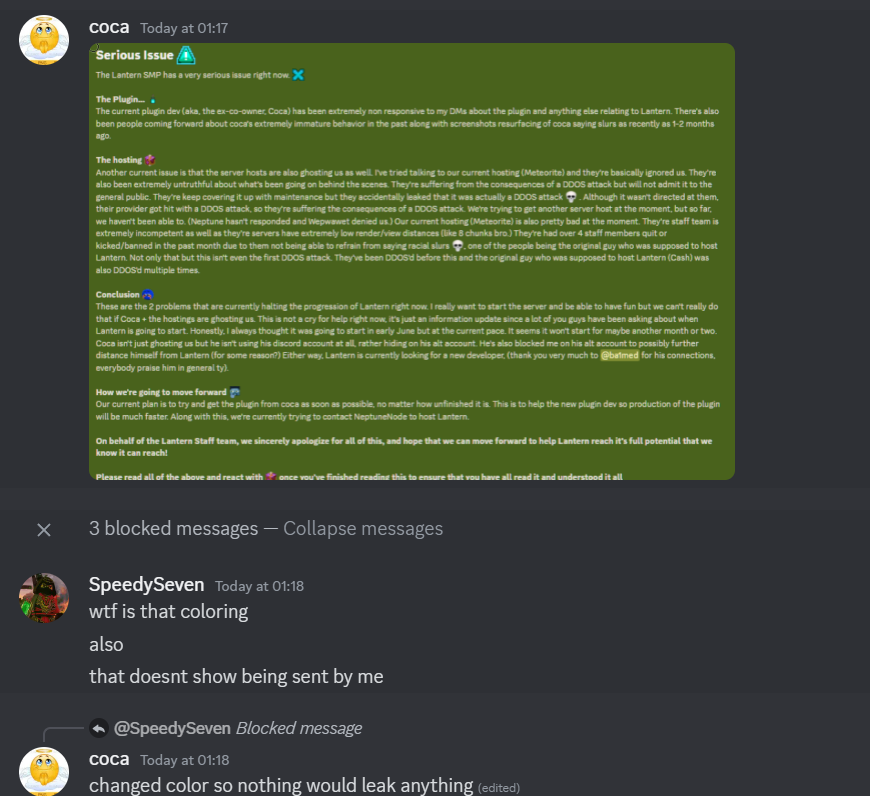 cocamc13's tweet photo. Cheers for the accusations mate https://t.co/2umXvCB48A