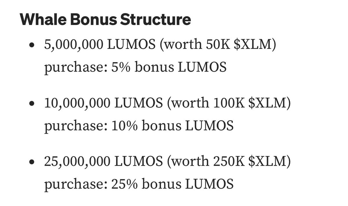 🚨Don’t forget about $LUMOS *Whale Bonus* 🐋🐋 ✅Buy from Lobstr: lobstr.co/trade/native/L… ✅Buy from Lumenswap: obm.lumenswap.io/swap/XLM/LUMOS… ✅Buy from Scopuly: scopuly.com/trade/LUMOS-XL… Presale ends on 10th June ⏳