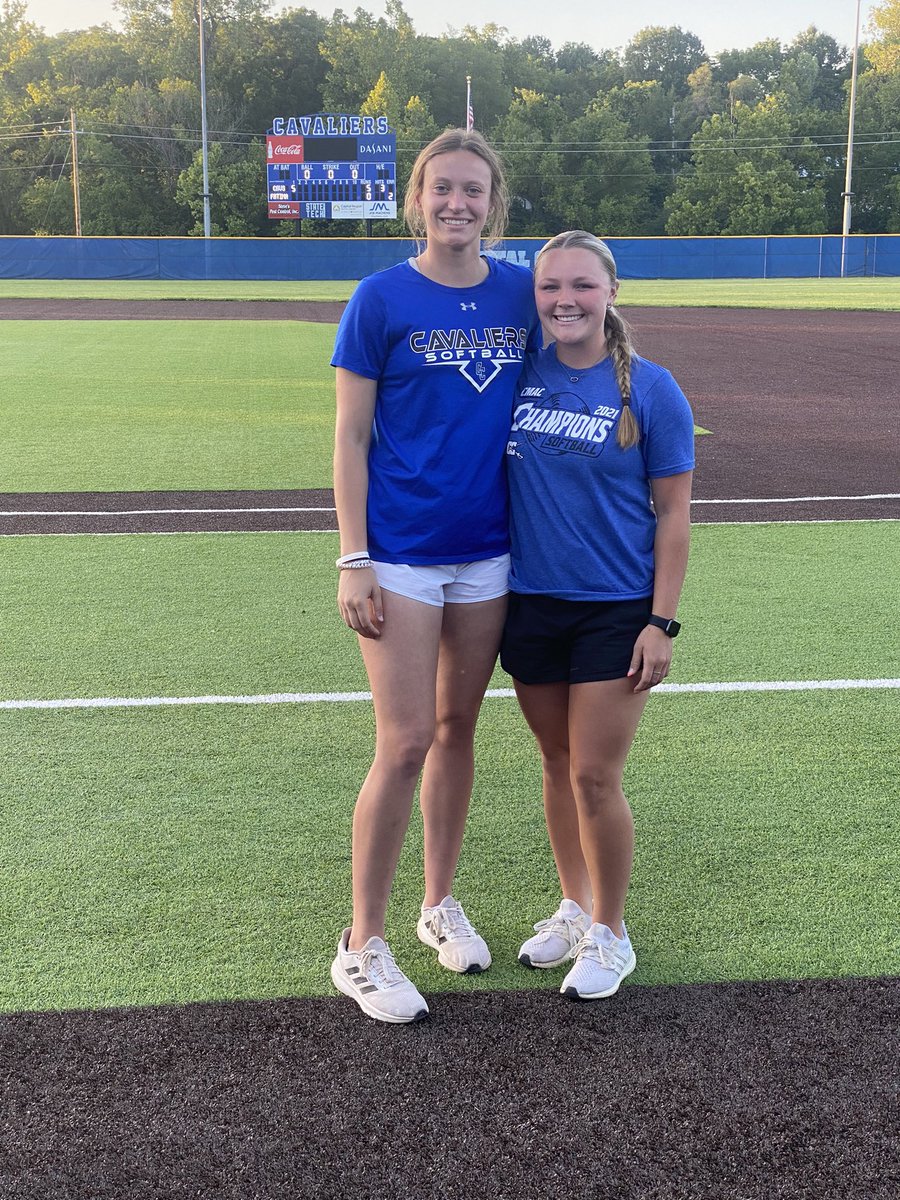 Lady Cavs started summer off with two wins! 3-1 over Tolton and 8-3 over Fatima!

Good to see 2 former Cavs out helping our current players this summer! <a href="/camrynsharp04/">Camryn Sharp</a> <a href="/oliviawood07/">Olivia Wood</a>