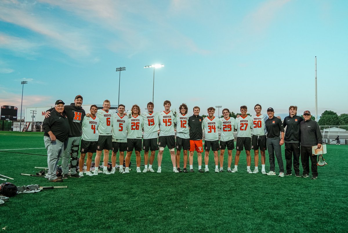 hoovervikinglax's tweet photo. Vikings over Hudson 14-12!  Stellar defense in the second half and smart shooting pave the way.  Congrats to our seniors winning their final game at home.  Hoover will play in the Regional Finals Friday night at CSU. @nchoovervikings @OhioBoysLax @CLELaxNews_216 https://t.co/8noFDGyIgx