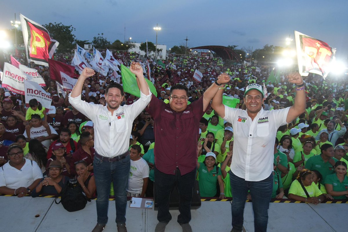 Cierra campaña Renán Sánchez con el respaldo del pueblo y la Cuarta Transformación 

puntodequiebre.net/2024/05/29/cie…