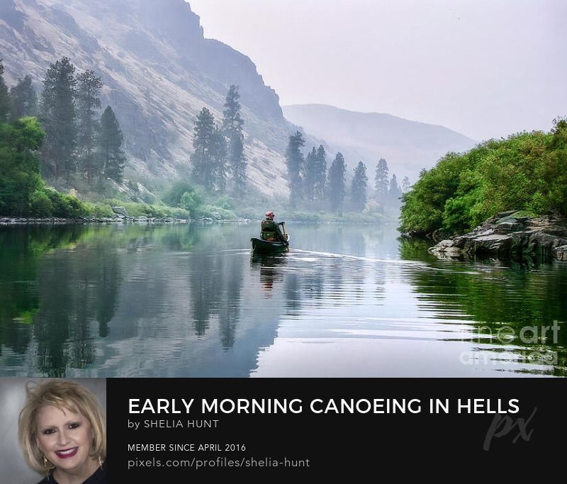 Check out this image on Fine Art America, Canoeing in Hells Canyon---> buff.ly/4bCEHgE FREE SHIPPING w/15% Off TODAY Give the Gift of Art! #SheliaHuntPhotography #BestOfTheUSA #PacificNorthwest #oregon #pnw #pnwadventures #Hells Canyon #SnakeRiver #canoeing #BuyIntoArt