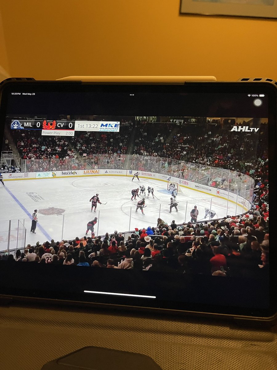 Just now settling in to watch the game! Don’t like these two early PKs… #milhockey
