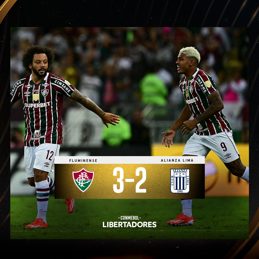 ¡𝗔𝗟𝗜𝗔𝗡𝗭𝗔 𝗟𝗜𝗠𝗔 𝗤𝗨𝗘𝗗𝗢́ 𝗘𝗟𝗜𝗠𝗜𝗡𝗔𝗗𝗢 𝗗𝗘 𝗧𝗢𝗗𝗔 𝗖𝗢𝗠𝗣𝗘𝗧𝗘𝗡𝗖𝗜𝗔 𝗜𝗡𝗧𝗘𝗥𝗡𝗔𝗖𝗜𝗢𝗡𝗔𝗟! ❌ Los 'blanquiazules' cayeron 3-2 ante Fluminense en Brasil y quedaron en el cuarto lugar del Grupo A de la Copa Libertadores. 🏆 ➡️ Keno, Marcelo y Kennedy