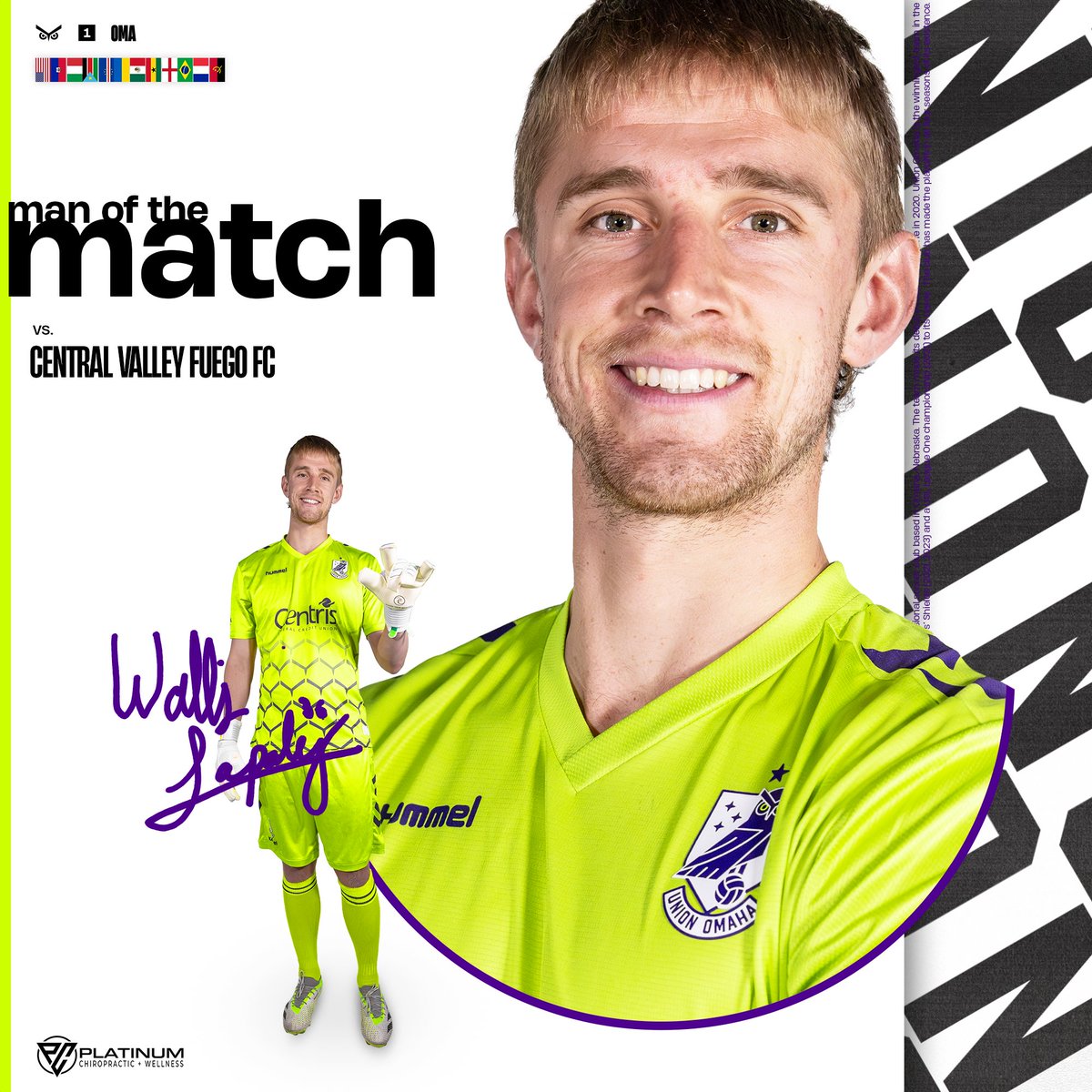 🏅 A trio of key stops in normal time, a clean sheet and yet another icy-veined penalty stop... ...your Platinum Chiropractic 𝗠𝗮𝗻 𝗼𝗳 𝘁𝗵𝗲 𝗠𝗮𝘁𝗰𝗵 after tonight's cup tie is @walaps11! 🧤 #OneMeansAll | #OMAvCV