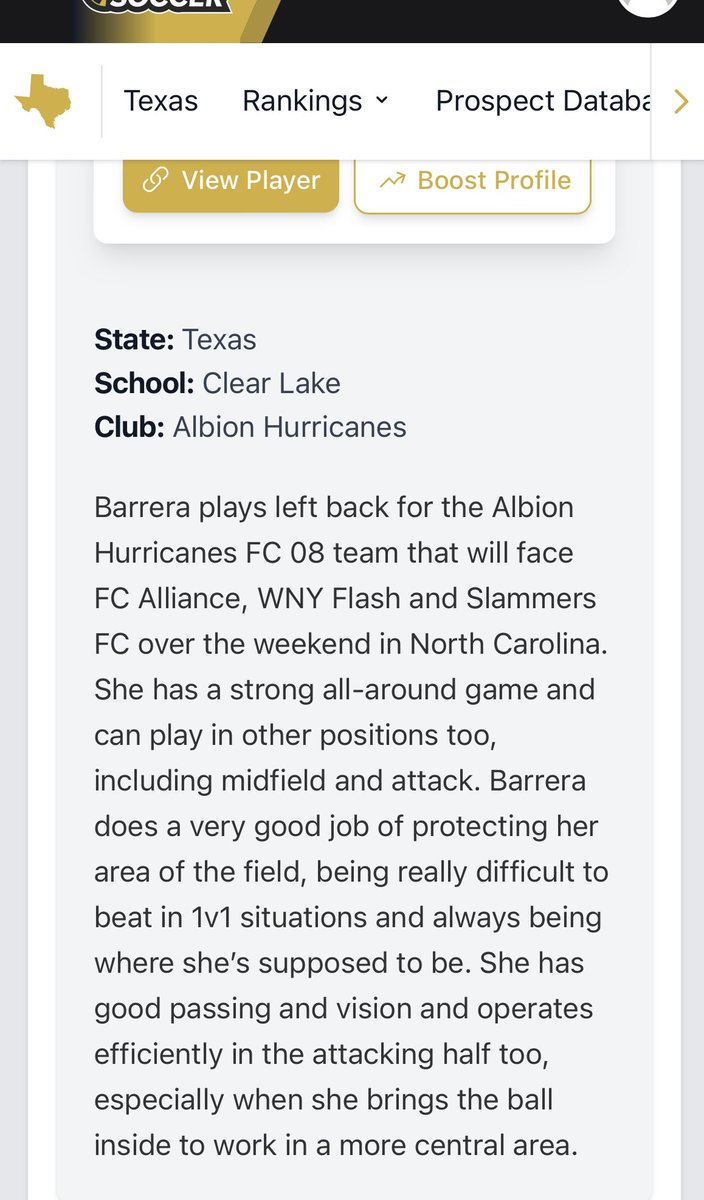 Thank you <a href="/grtorres/">Guilherme Torres</a> and <a href="/PrepSoccer/">Prep Soccer ⚽️</a> for the write up. Can’t wait to compete in NC this weekend!