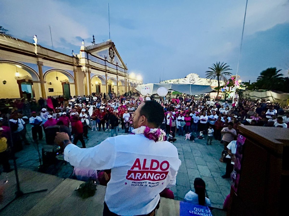 Así se vivió el cierre de campaña de la #OlaRosa de la 4Transformación en Ocotlán de Mórelos, voten este 2 de junio por Aldo AranGo para presidente municipal. 

#somoslafuerzaquetransformaocotlán 
@SalomeMtzS