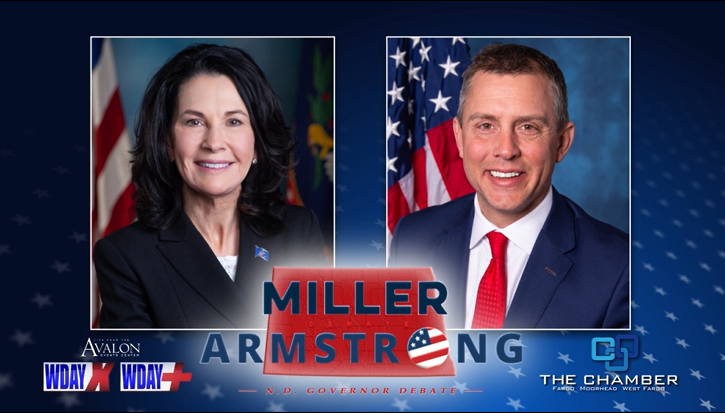 We'll be broadcasting and livestreaming the 2024 ND primary gubernatorial debate tomorrow night from 7-8:30 on WDAY Xtra, and WDAY+ 

Find out more information on how to watch or attend here: fmwfchamber.com/events/details…