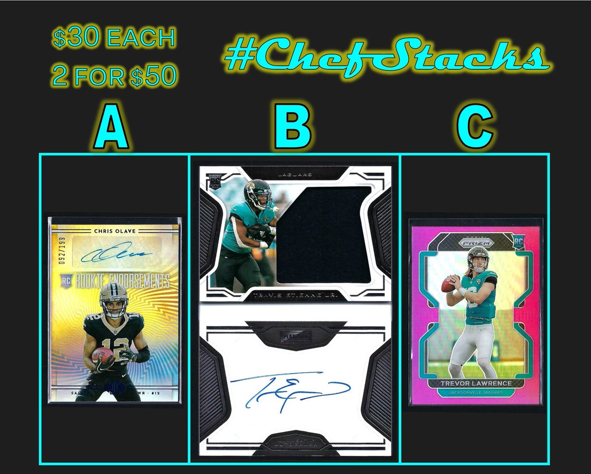 providence_chef's tweet photo. #ChefStacks Lot 48
$30 each
2 for $50 - This is the only $30 lot
Claim by letter/number or Last Name
RT's and Tags greatly appreciated!
@HobbyConnector
@sports_sell
@Hobby_Connect
#TBBCrew
@DailyCardThread https://t.co/NEseYuFLGF