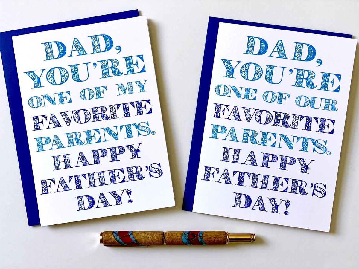 Father's Day is June 16th! Send Dad a sunshiny smile with a Playa Paper card. #fathersdaycards 💙👔👨🏽🫶🏼👨🏼