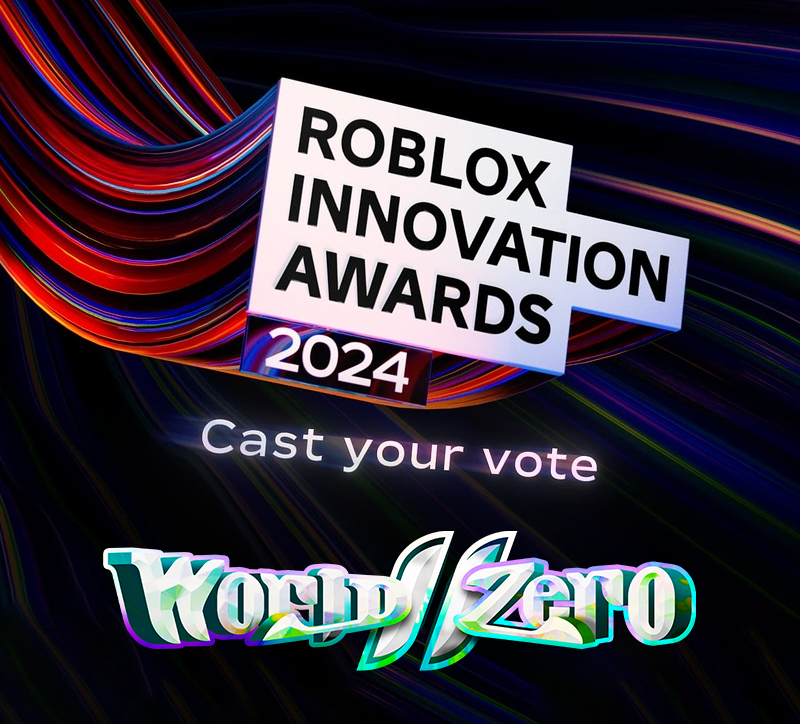 WorldZeroGame's tweet photo. Do you love World//Zero?
Nominate W//Z in the Roblox Innovation Awards for "Best Action RPG Experience" or any category of your choice by the end of this FRIDAY! ⚔️

Vote Here➡️https://t.co/mAy5BVDIGT
Play Now➡️https://t.co/ys8WWoUZsW

#WorldZero #Roblox