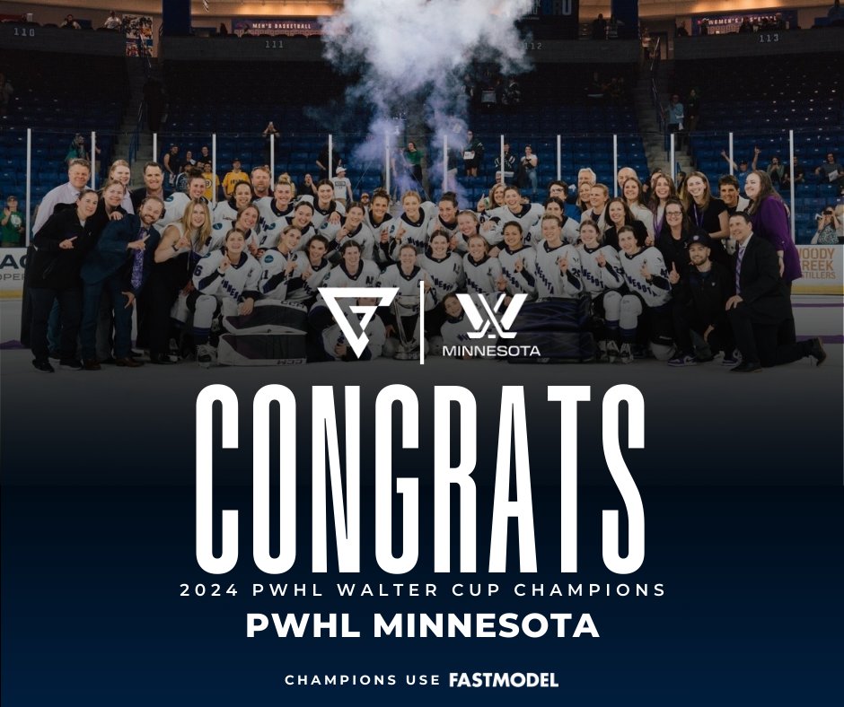 FastModelHockey's tweet image. Congratulations to @PWHL_Minnesota 👏

The 2024 @thepwhlofficial  Champions 🏆

#ChampionsUseFastModel