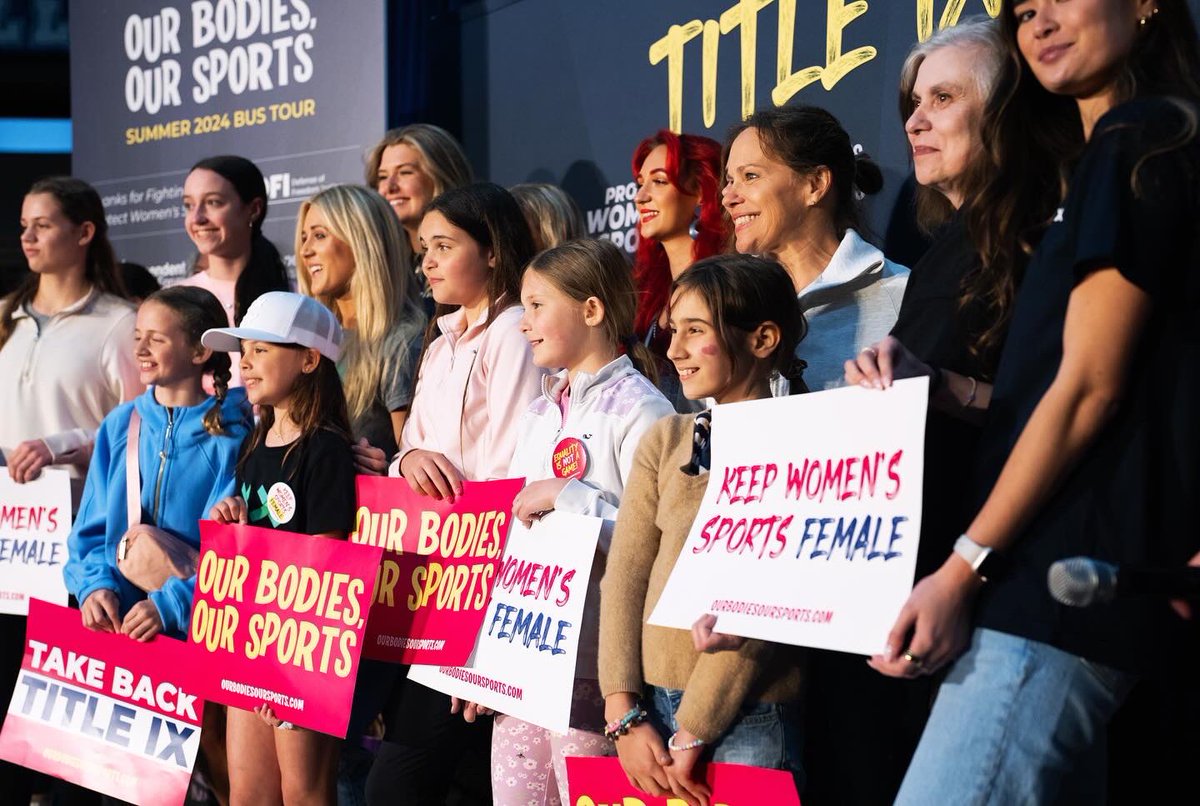 This is who we are fighting for‼️ Young women & girls deserve fairness, safety, & equal opportunity. 🚺 We won’t stop fighting until we #TakeBackTitleIX & protect the next generation of girls in education! independentwomenshop.myshopify.com/products/take-…
