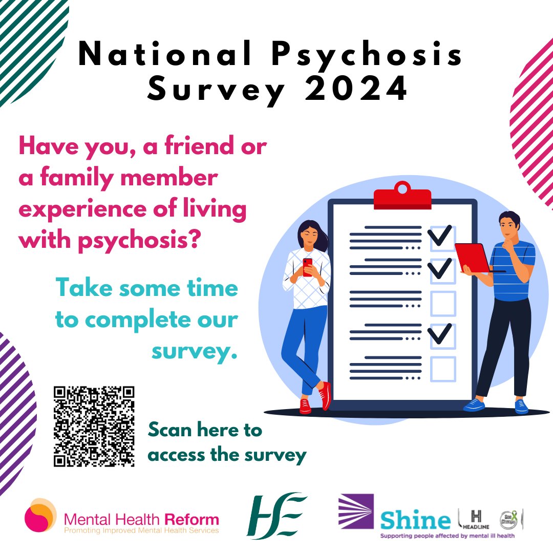 📢 Have you, a friend or family member experience of living with psychosis? Together with @MHReform, we aim to amplify the voices of those affected by psychosis so that there can be better specialised support & increased funding. Survey here 👇 ow.ly/O25R50RRxI6