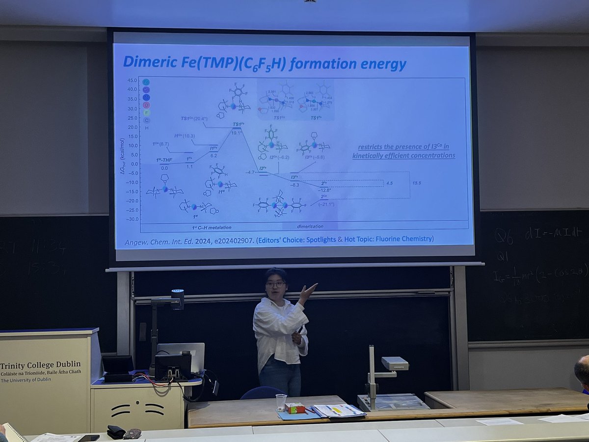 García-Melchor Lab (@ccem_group) on Twitter photo Excellent presentation by <a href="/MantingMu/">Manting Mu</a> at the <a href="/TCD_Chemistry/">TCD School of Chemistry</a> 3rd Year Talks! She showed her latest research on ligand & solvent effects to drive selective C-H metalation of fluoroarenes with Co/Fe amides, a work in collaboration with <a href="/EvaHeviaGroup/">Prof Hevia 🇺🇦</a>! Well done Manting!👏🏻🙌🏻 Excellent presentation by <a href="/MantingMu/">Manting Mu</a> at the <a href="/TCD_Chemistry/">TCD School of Chemistry</a> 3rd Year Talks! She showed her latest research on ligand & solvent effects to drive selective C-H metalation of fluoroarenes with Co/Fe amides, a work in collaboration with <a href="/EvaHeviaGroup/">Prof Hevia 🇺🇦</a>! Well done Manting!👏🏻🙌🏻